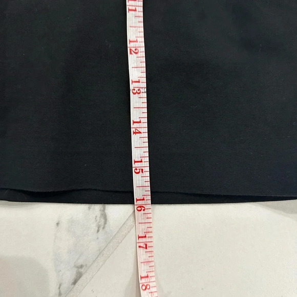 French Connection Women’s Black Ruffle Mini Skirt Size 2 Pockets Zipper Back - Picture 5 of 5